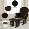 Nursery Rocking Glider Chair with Ottoman for Feeding and Soothing